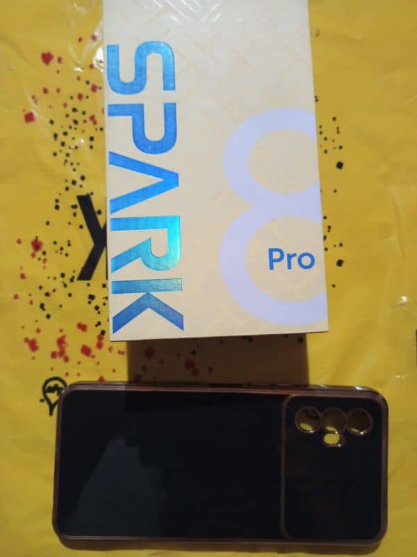 Tecno spark 8pro 4.64GB All Ok with Original Box and charger 10/10 2