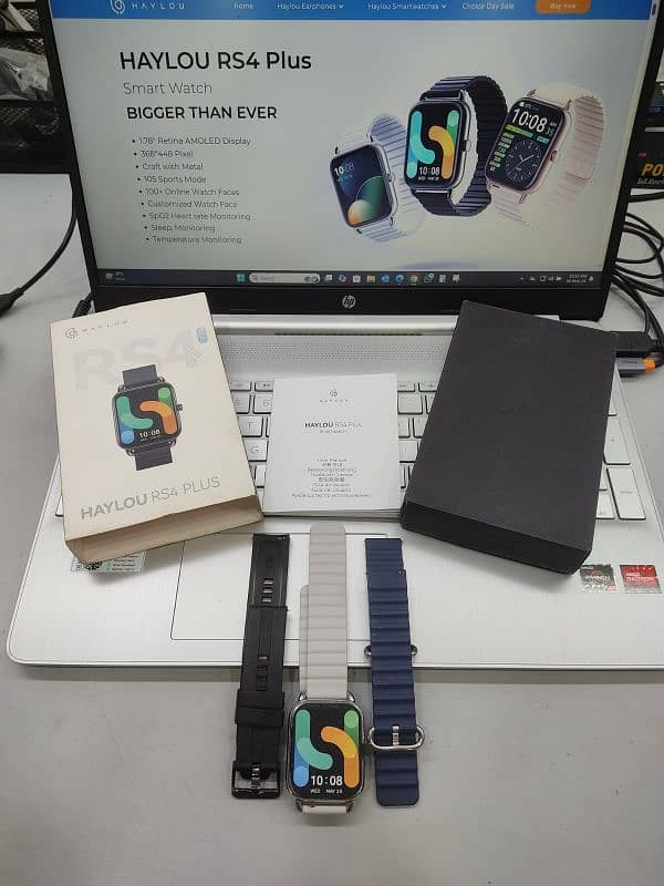 Haylou RS4 Plus Smart Watch AMOLED 60Hz with Box 0