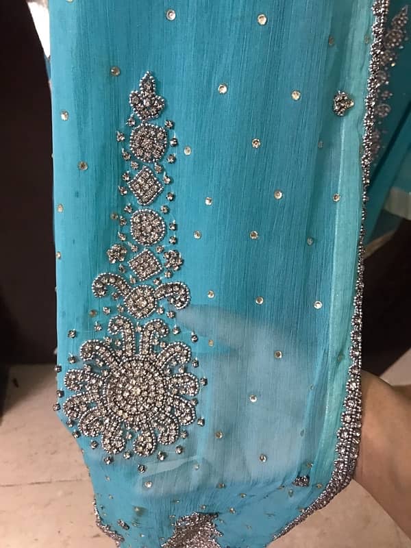 sea green 4 peace stitched wedding wear suit 3