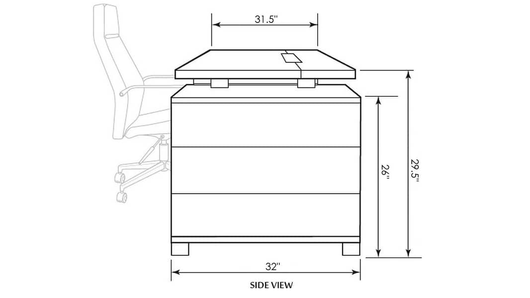 Executive Office Table Replica Zuri USA 3