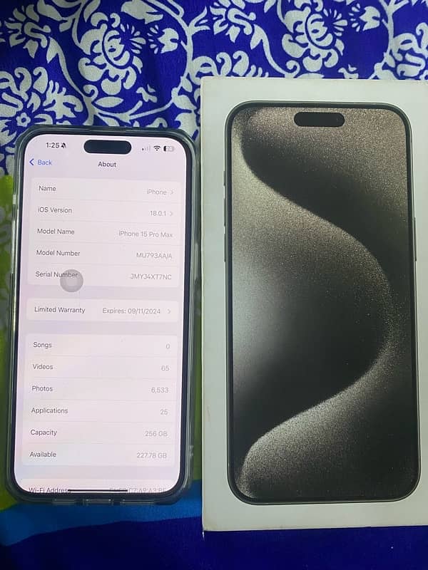 iPhone 15 pro max 256gb pta approve 5