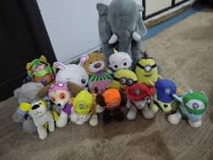 Paw Petrol Stuff Toys whole Set, Cocomelon, minions etc