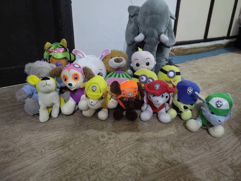 Paw Petrol Stuff Toys whole Set, Cocomelon, minions etc 1