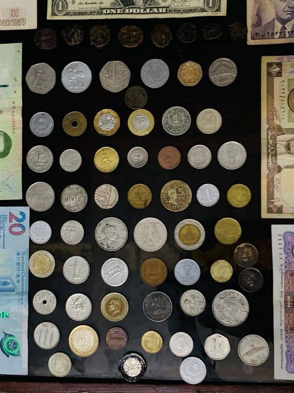 currency collection coins and notes 9