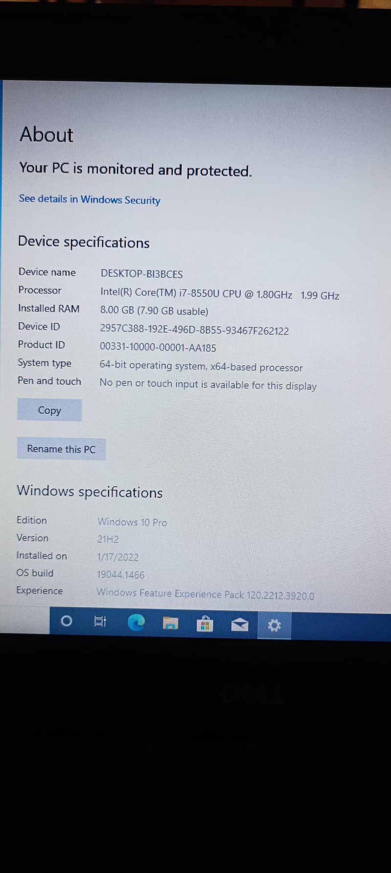 Dell Core i7 8gen for sale 4