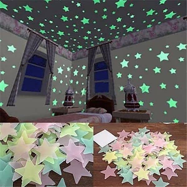 100pcs Glowing Star 0