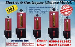 55 Gallon National Electric + Gas Geyser / Twin Geyser / Water Heater