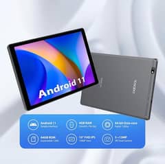 Tablet 10 inch Octa Core Tablet Android  11, 4/64 expandable upto 1 Tb