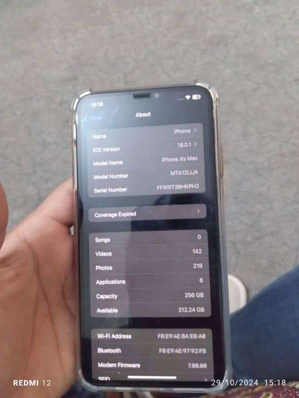 iphone xs max jv 256gb 5