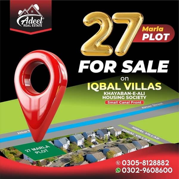 27 Marla Canal Front,Iqbal Villas,Kiybane Ali Housing,Bahawalpur 0