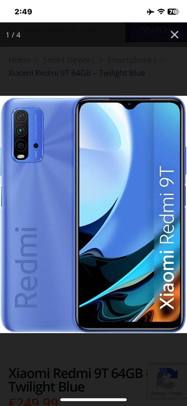 redmi 9t 4gb 128gb original glass break read ads 0