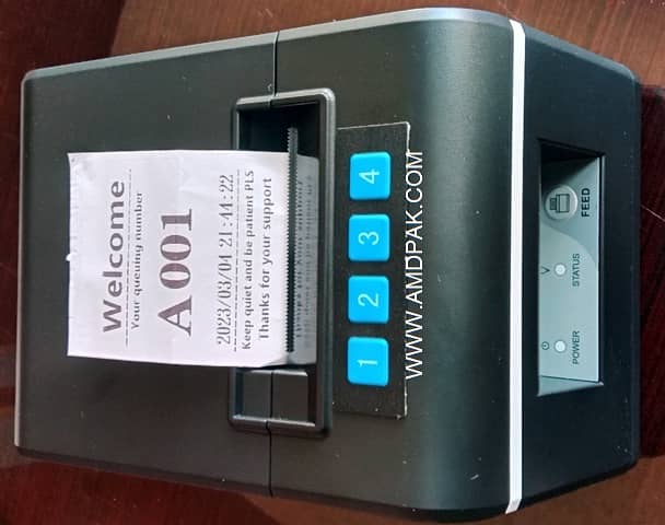 New Q-Matic ticket Printer 4-Different type Option Queue number Printe 0