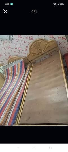 single bed with mattress for sale negotiable