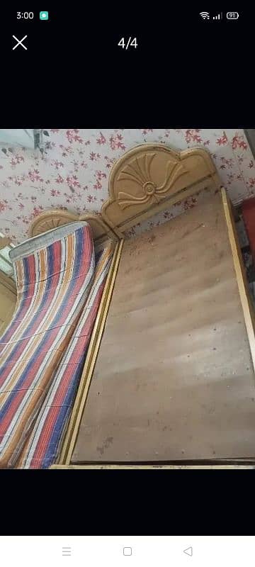 single bed with mattress for sale negotiable 0