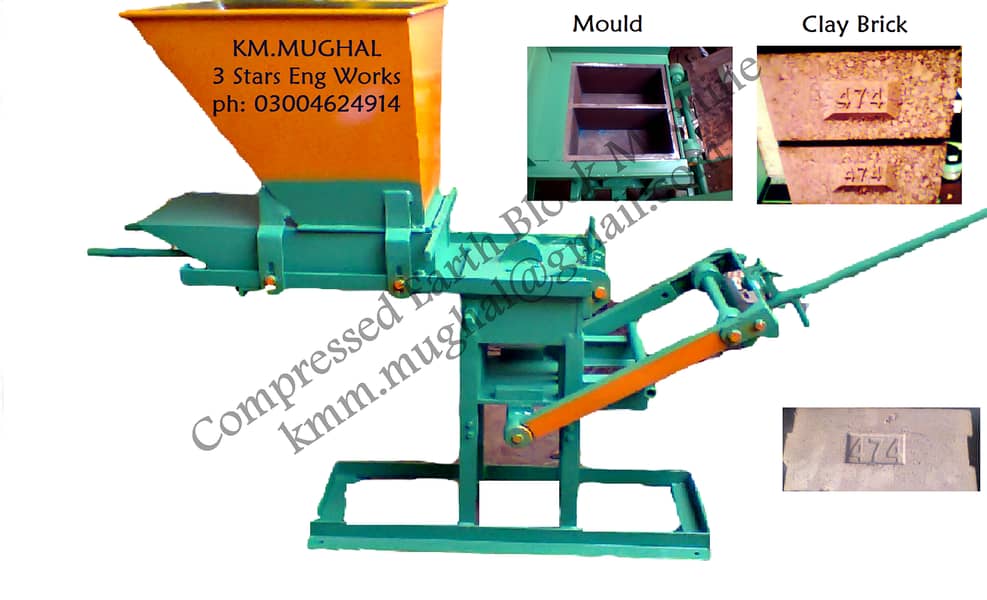 clay blocks & bricks making machine in pakistan, mud block machine 1