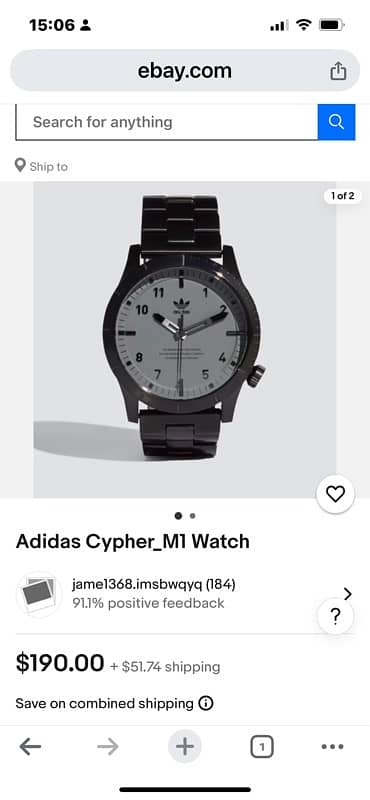 branded watch Orignal adidas 0