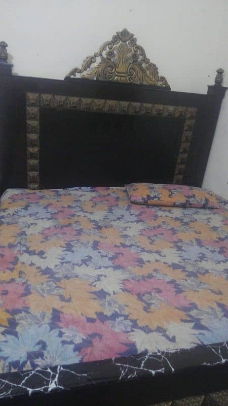 Double Bed with spring mattress 1