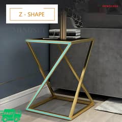 Modern Hexagonal Coffee Table, White Marble Top Side Table