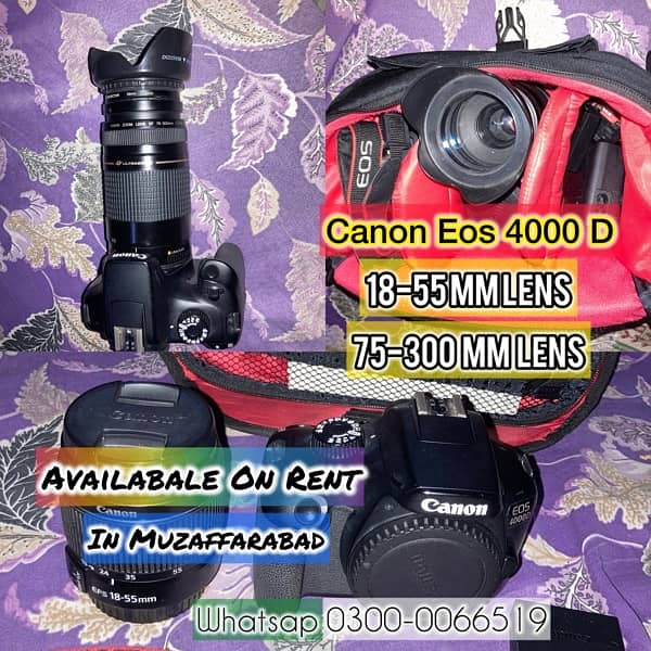 Canon EOS 4000 D | 18-55 mm + 75-300 mm Lense 3