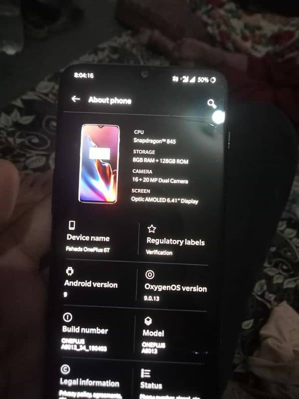 oneplus 6t 8/128 1