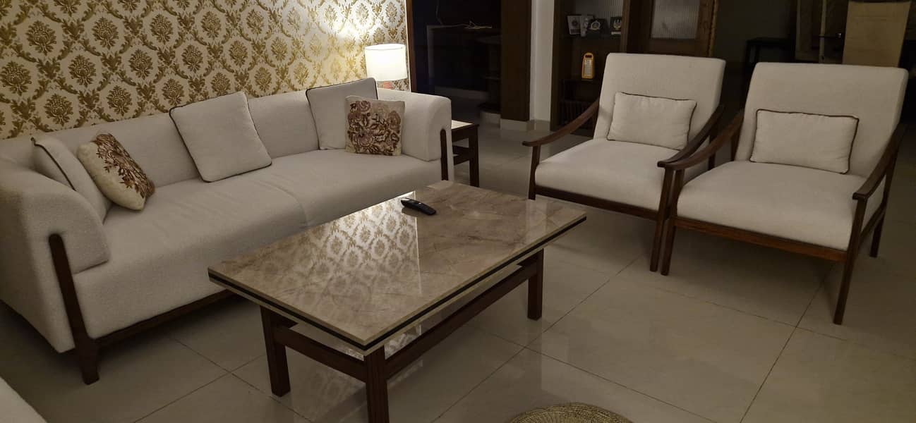 7 seater brand new sofa set with Boucle Fabricin Islamabad 5