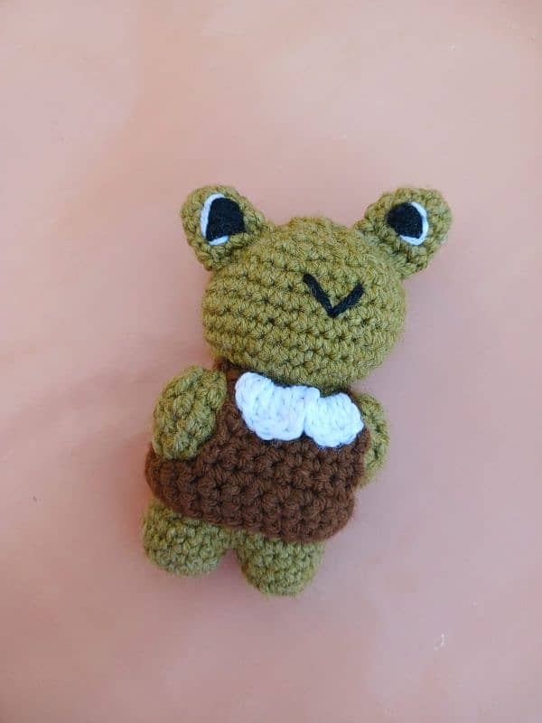 Crochet frog 1