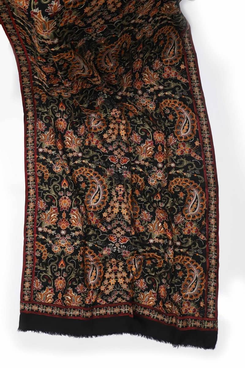 Woman Karandi Embroidered shawl 1