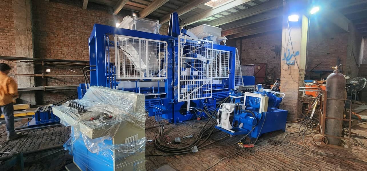 Concrete Block, Paver, & Tuff Tile Making Machine for Sale in Pakistan 4