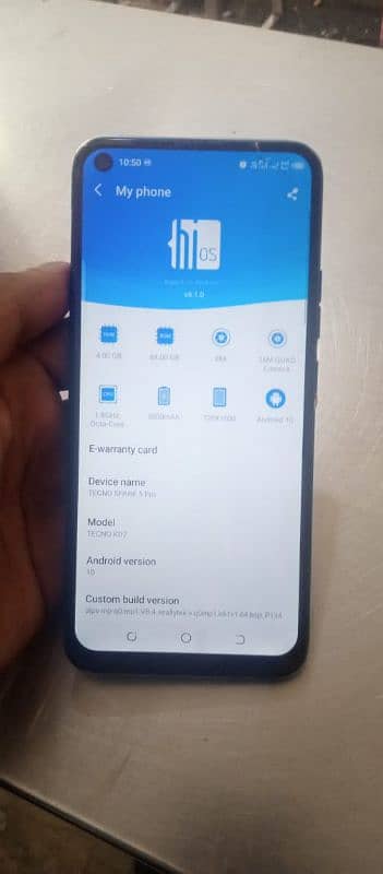 Tecno spark 5 pro with box 0