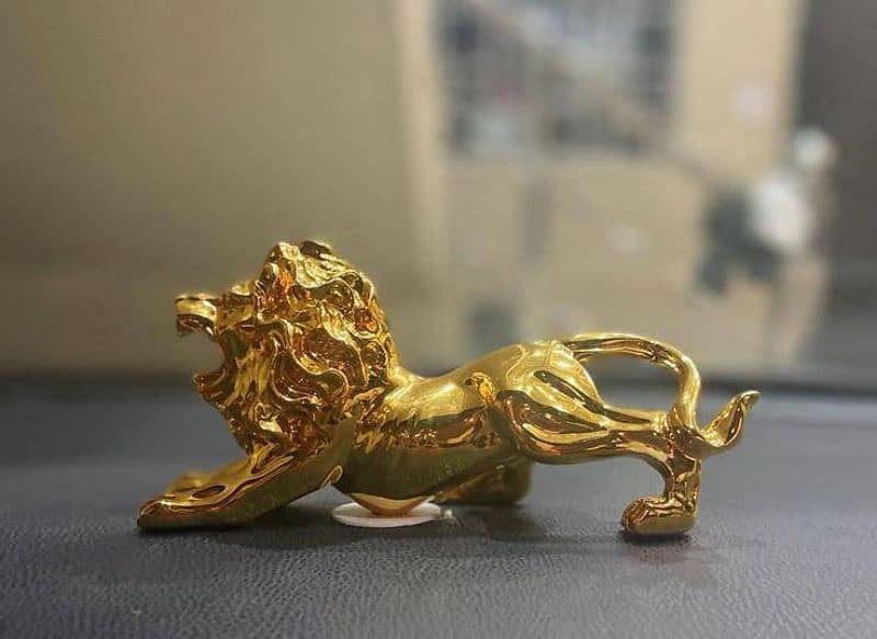 Decoration Golden Lion For car Dashboard/ Furniture 0