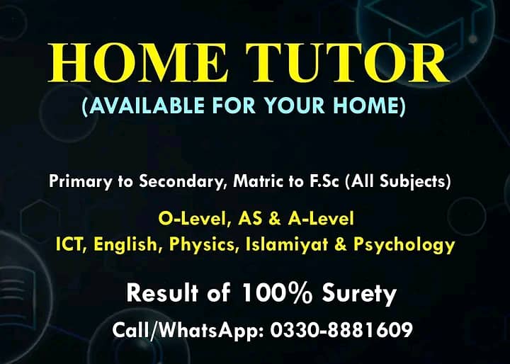 Home Tutor Available 0