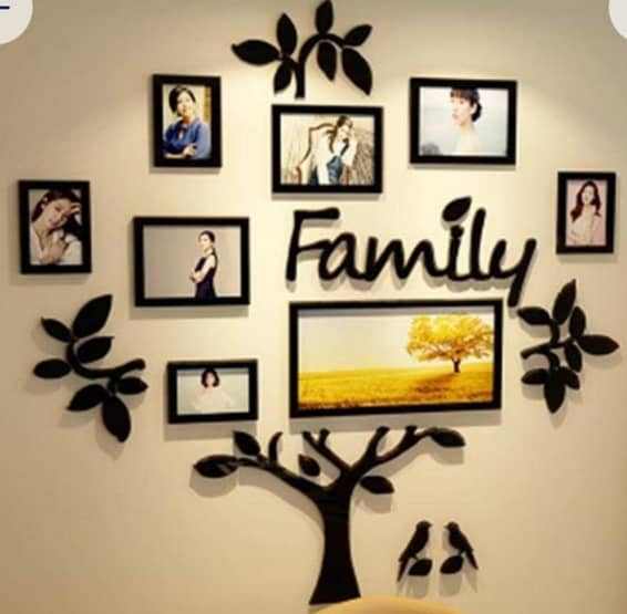 Family photo fram wall art 2