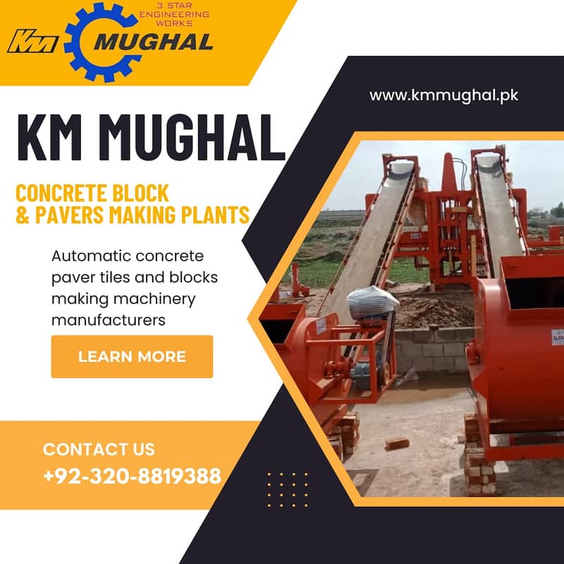 Premium Concrete Block & Paver Block Making Machine – High Efficiency 11