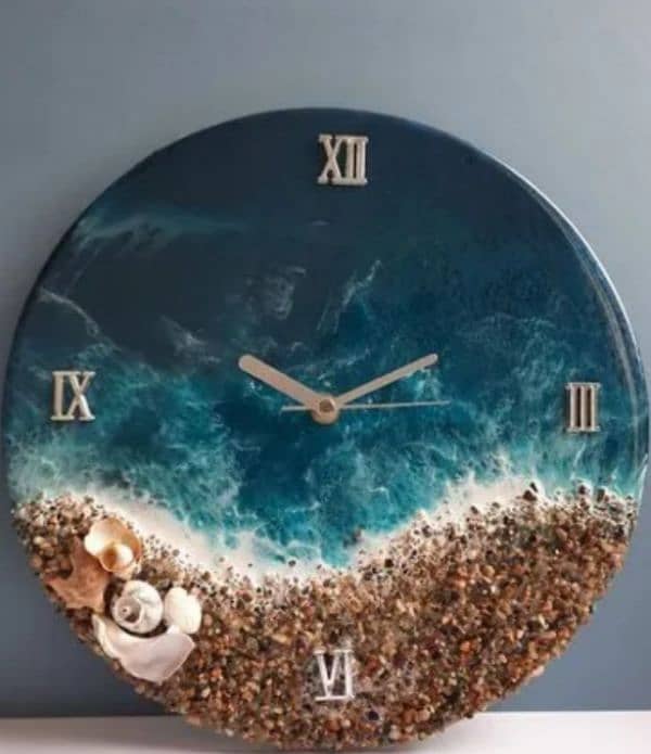 Customise Resin Wall clock 16 inches 0