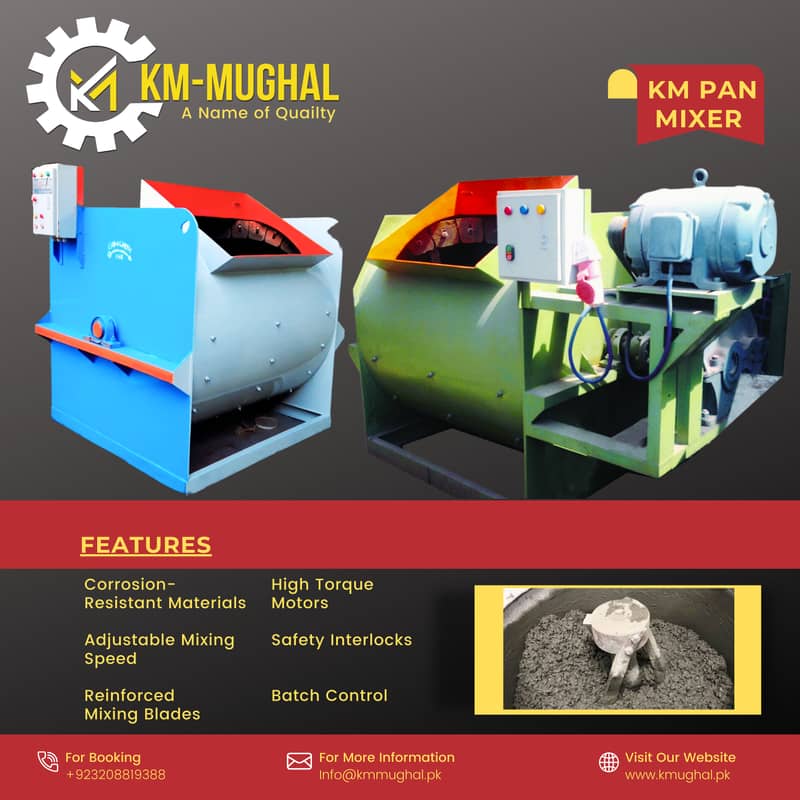 Concrete Pan Mixer machine and Chemecial Mixer Machine 2