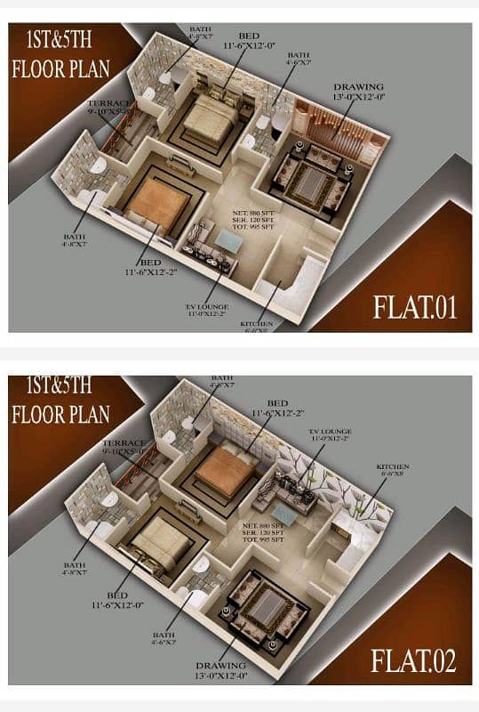 Johar flat Available on Easy installment. 12