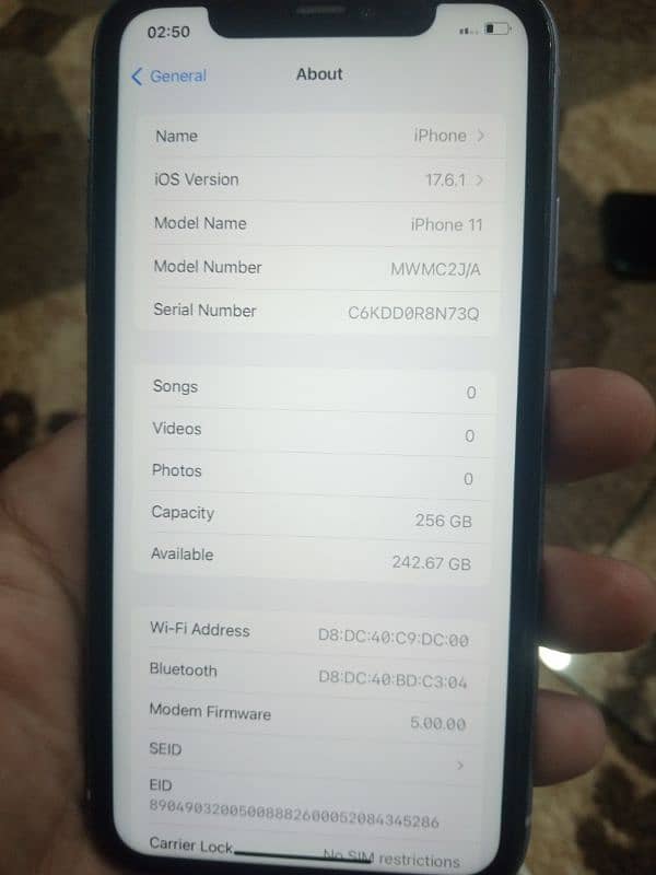 iphone 11.256 GB 1