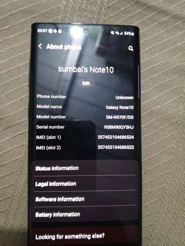 samsung Galaxy note 10 non PTA 4