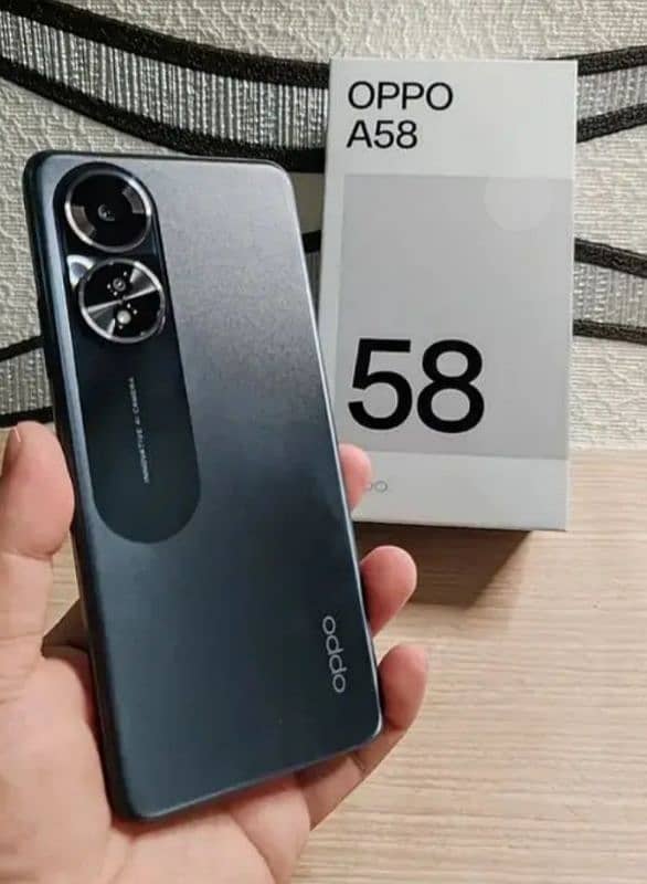 OPPO A58 Brand new Box pack condition Guarented, 11 month warranty 0