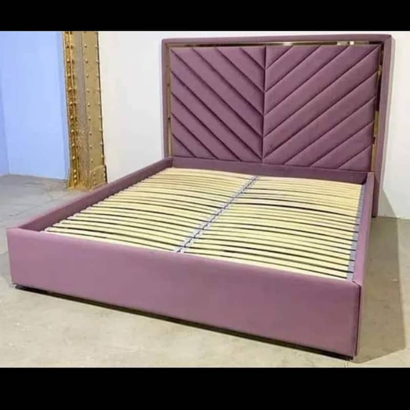 bed / double bed / king size bed / poshish bed / bed set / side table 14