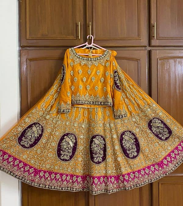 Desinger Mehndi Net Dress Heavy Work only Wear 2 Hours 0