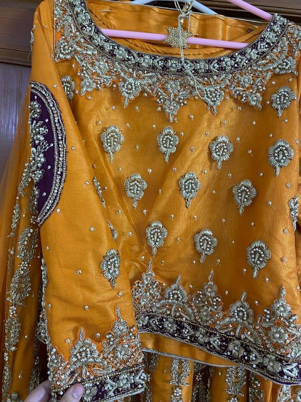 Desinger Mehndi Net Dress Heavy Work only Wear 2 Hours 5