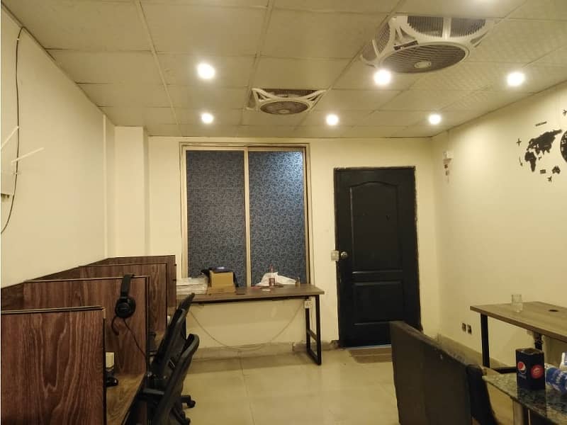 Fully Furnished Area 230 Square Feet Office Available For Rent Real Pictures in Main Boulevard Road Gulberg 3 Lahore 0