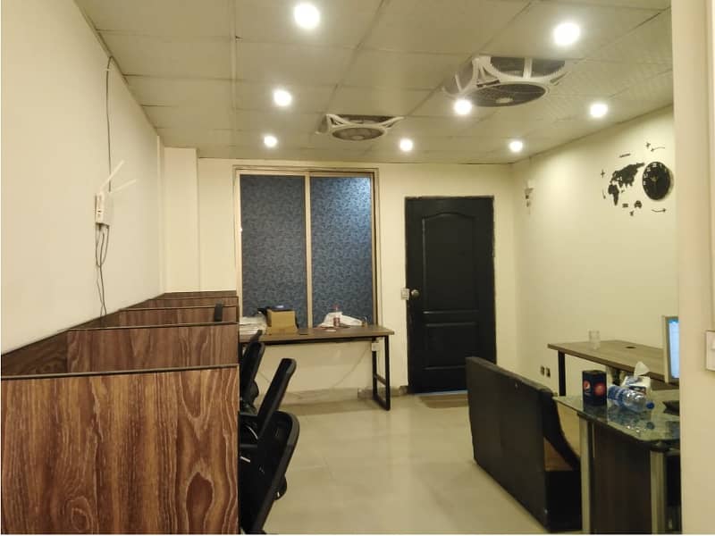 Fully Furnished Area 230 Square Feet Office Available For Rent Real Pictures in Main Boulevard Road Gulberg 3 Lahore 1