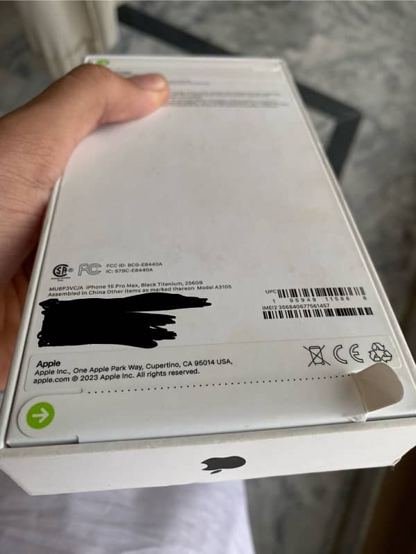 iPhone 15 Pro Max, 256 gb, Black Titanium, Box Packed 3