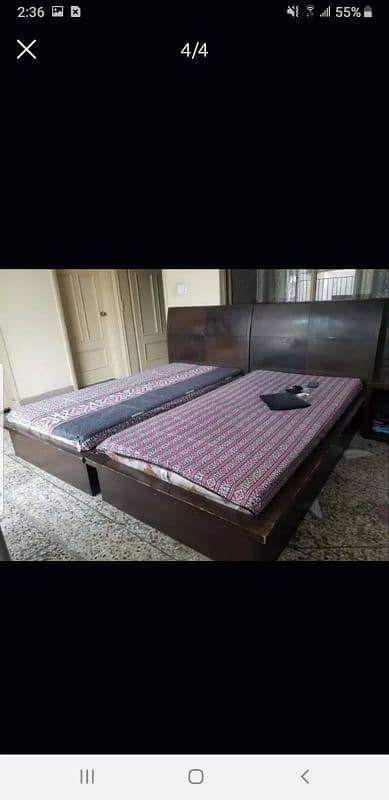 Single bed for sale with side table 0