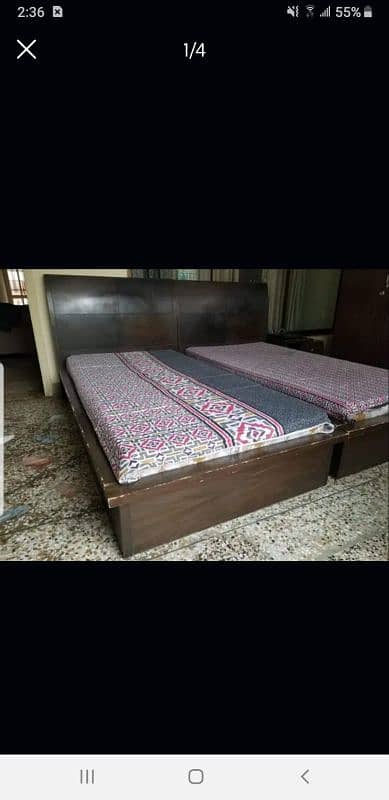 Single bed for sale with side table 1