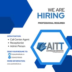 Job Opening for Call Center Agents and Admin Staff