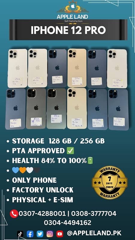 IPHONE 12 PRO PTA APPROVED 0