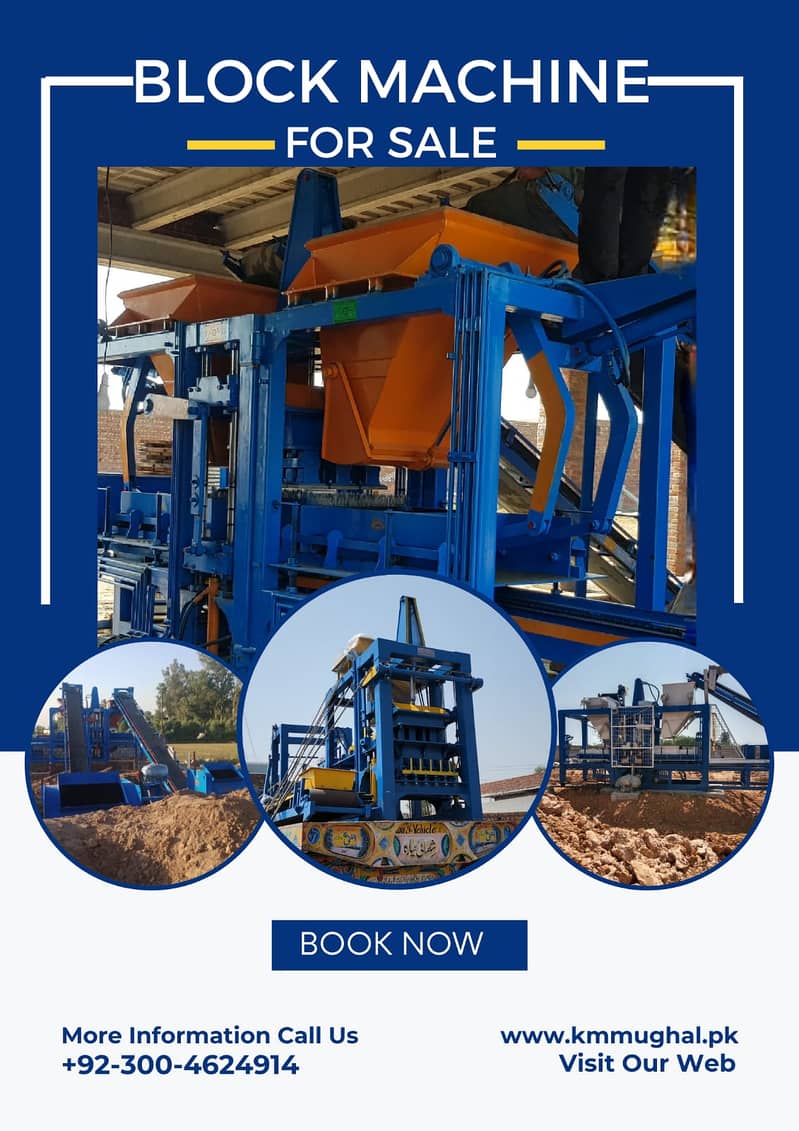 Paver & block machine in pakistan, Automatic block machine price 13